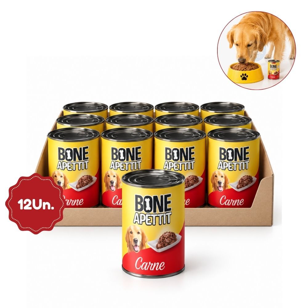 Patê Bone Apettit Kit 12 Latas 280g para Cães Adultos | Vários Sabores