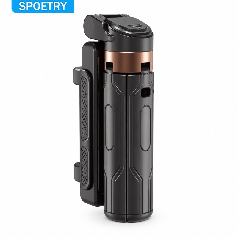 SPOETRY Tripé Mini para Selfies Com Luz LED - Bluetooth, Giratório 360°, Acompanha Controle Remoto, Prático e Leve