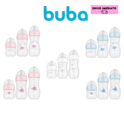 KIT 3 MAMADEIRAS ANTICOLICA BUBA EASY FLOW 120 ML - 270 ML - 330 ML