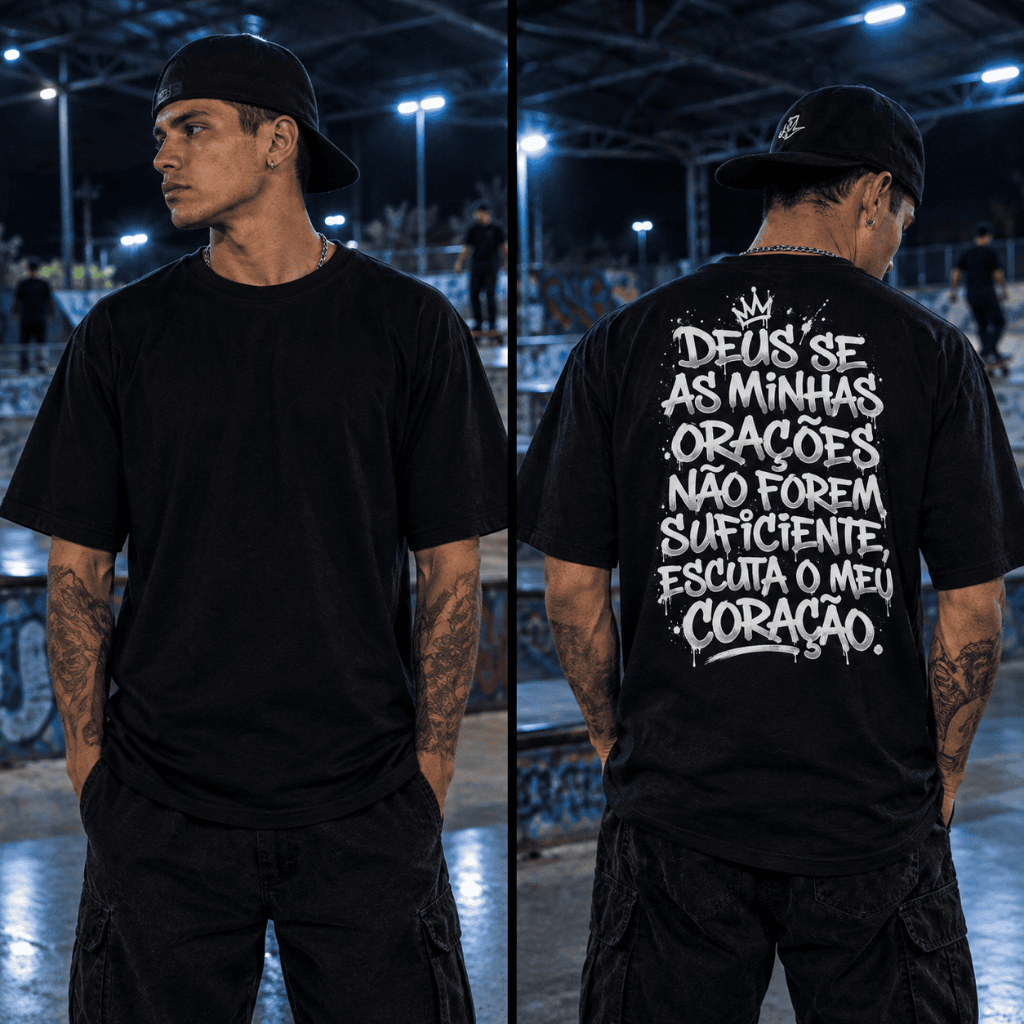 Camiseta OverSized Estilo StreetWear Conforto e Estilo 100% Algodão