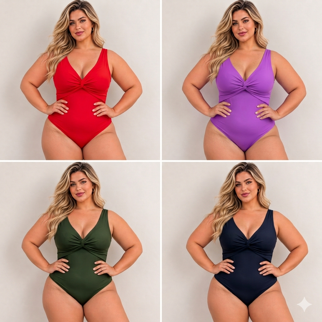 Body Feminino Diva PLUS SIZE M 38/42 G 44/46 e GG 48/50