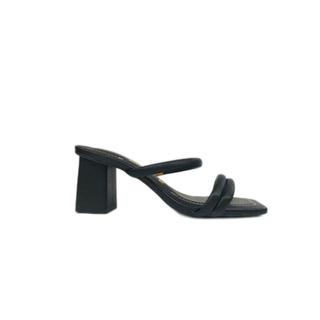 Tamanco Feminino Vizzano Salto Bloco Medio 8cm Bico Quadrado 6455.108 Original