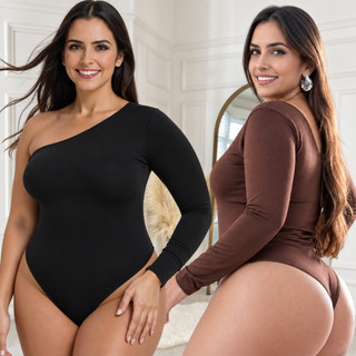 Body manga longa feminino plus size manga nula manga longa Body Manga Longa Feminino mula manca Body Preto Body Marrom
