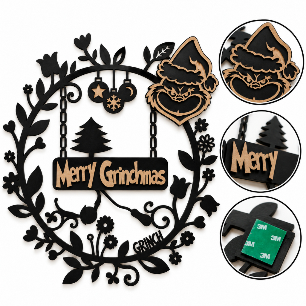 Guirlanda Grinch Feliz Natal Merry Grinchmas