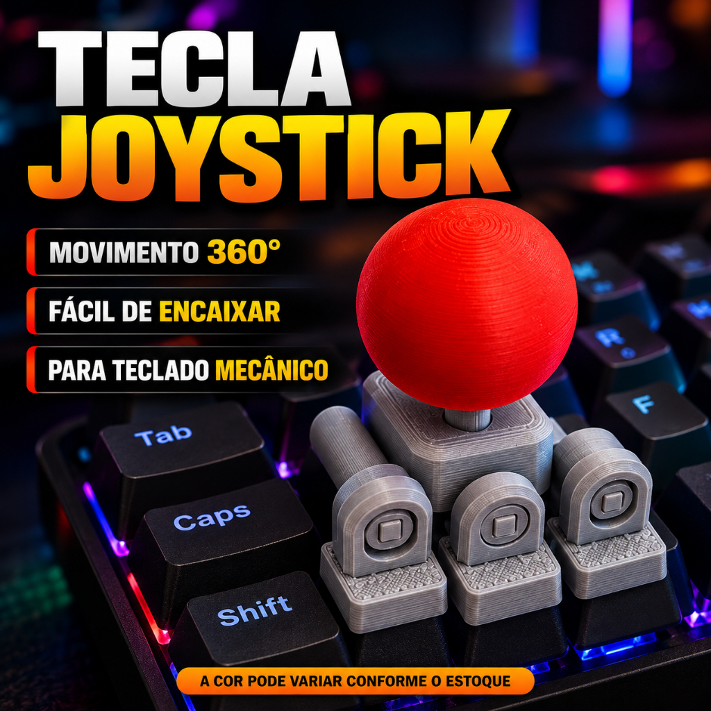 Tecla Joystick Keycap para Teclado Mecânico Gamer Compatível com Switch MX