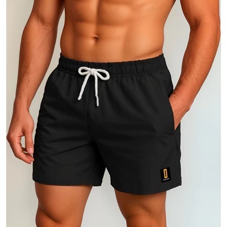Short Praia Masculino Treino Bermuda Elastano Mauricinho