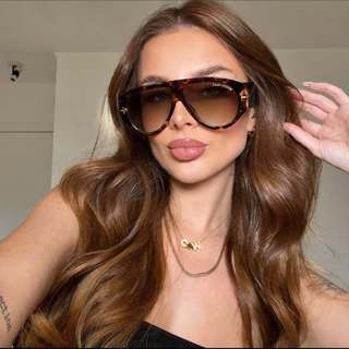 Oculos de sol Feminino Grande estilo e elegancia a cara da riqueza - Juliana