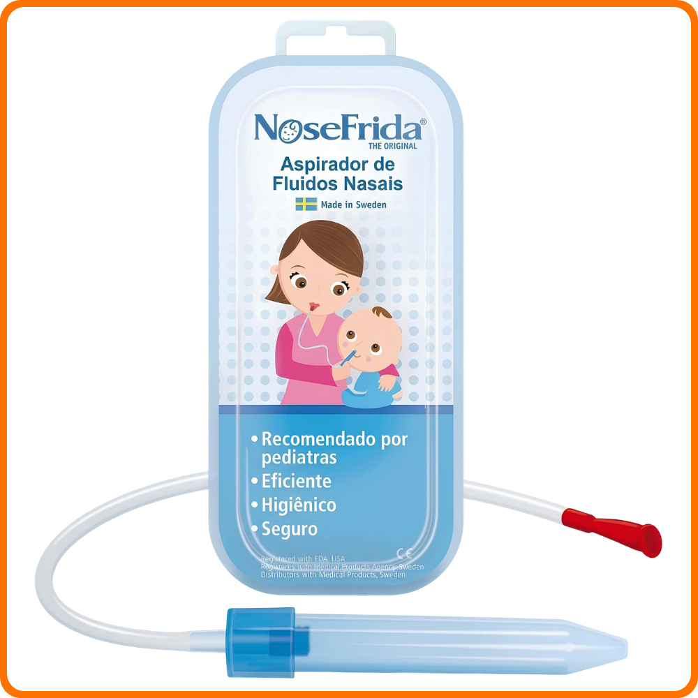 Aspirador Sugador Nasal Com Filtro para Bebês NoseFrida