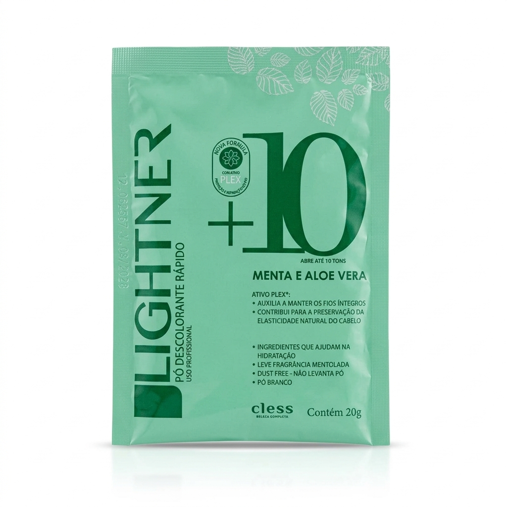 Pó Descolorante Menta e Aloe Vera +10 20 g Cless Lightner