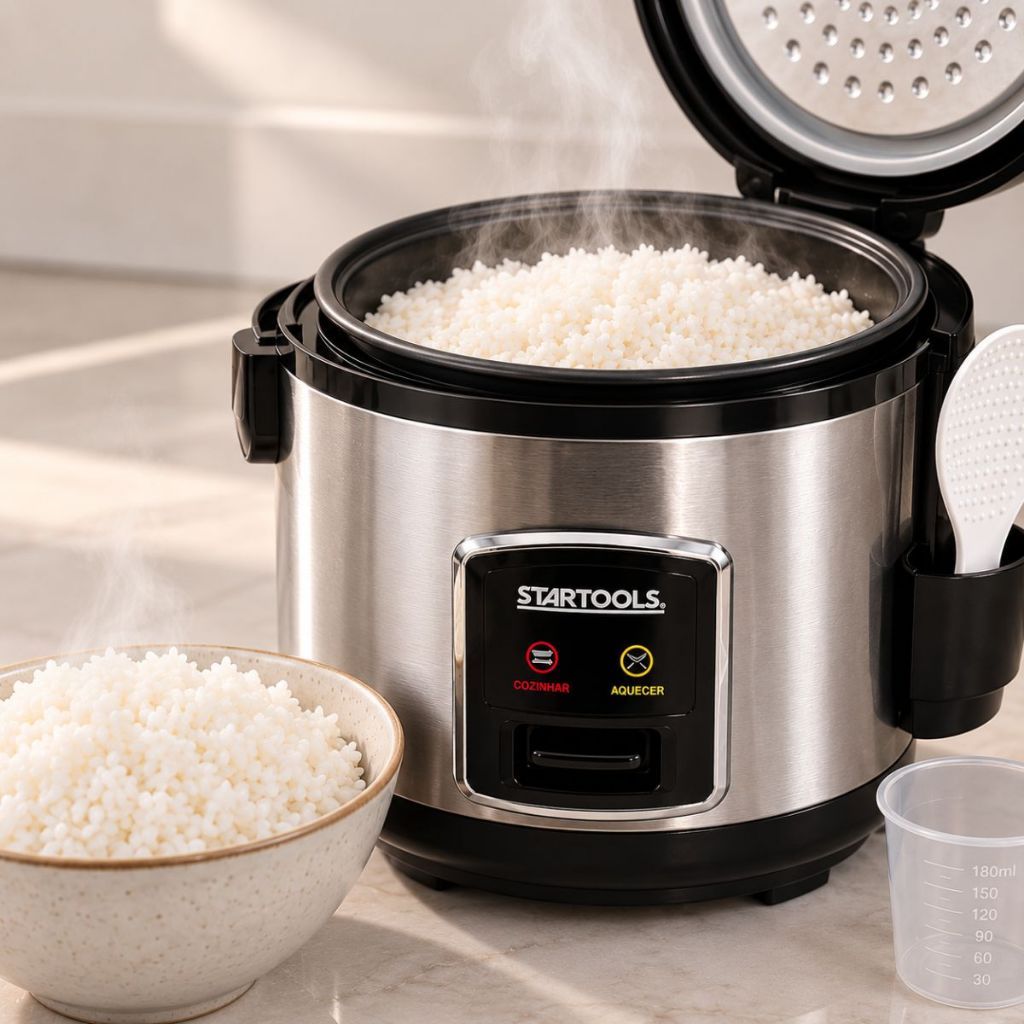 Panela De Arroz Elétrica 10 Xícaras 1,8 Litro Antiaderente 127v ou 220v