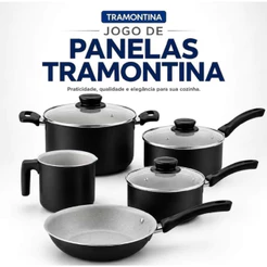 Jogo De Panelas Tramontina Linz Antiaderente