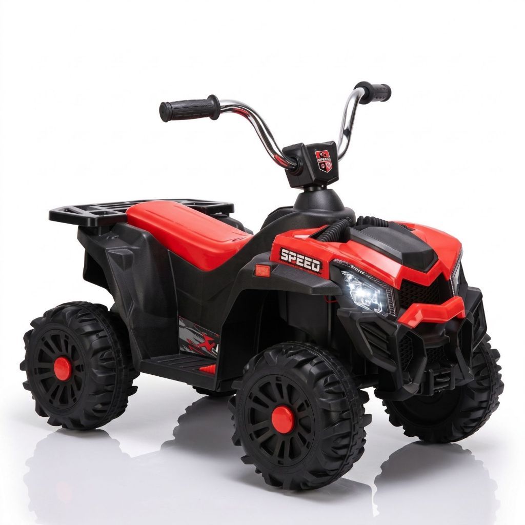 Quadriciclo Elétrico Infantil 6V Som Luz LED e Bateria Recarregável Passeio Seguro
