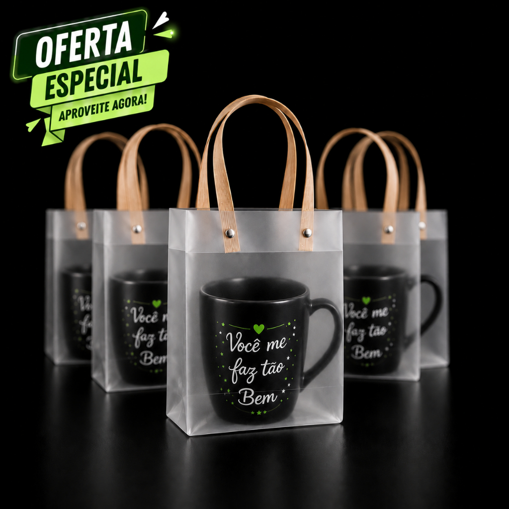 10/20/30/40 Sacolas de Presente PP Foscas Mini 13x15x7cm para Lembrancinhas, Festas e Presentes com Alça Efeito Madeira