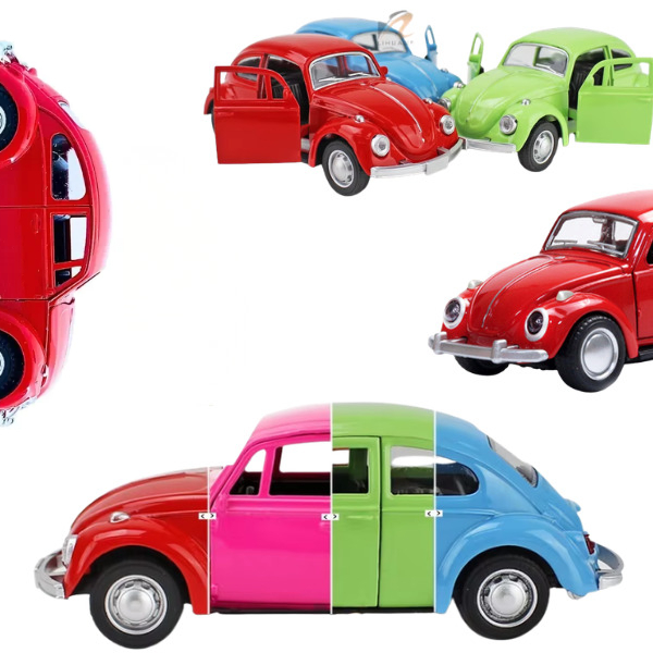 Carrinho Miniatura Carro Clássico 1:36 Metal Die Cast Fricção Presente Coleção Dia Das Crianças