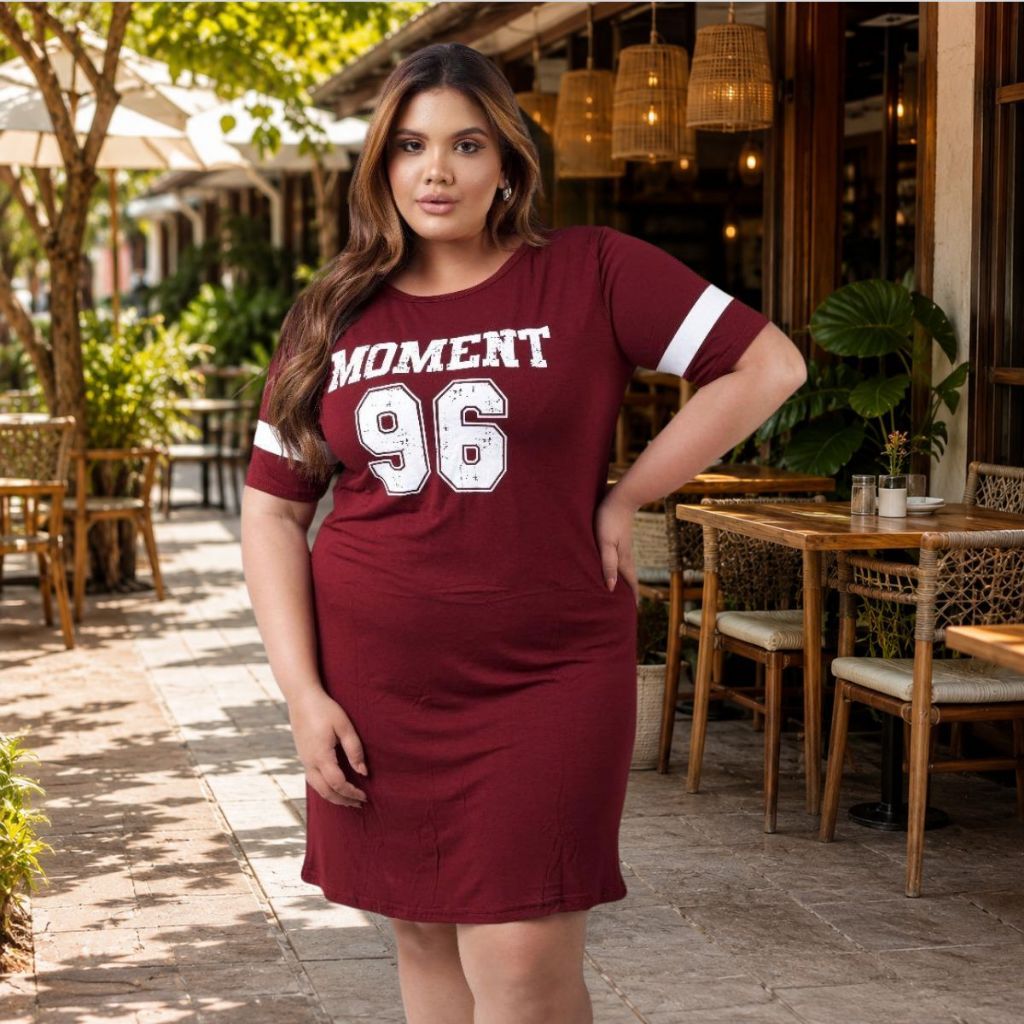 Vestido Feminino Curto Plus Size Elegante Estampado Básico Dia a Dia Festa Vestido Grande 44 ao 54 · foto 2