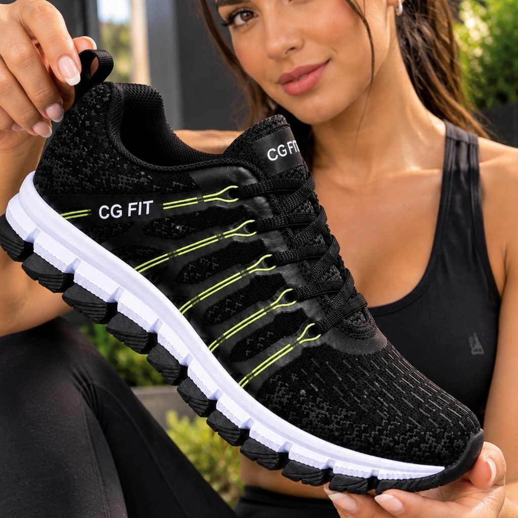 Tênis Unissex Masculino Feminino Esportivo Casual Confortável Academia Caminhada Corrida Trabalho Dia a Dia