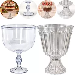 Taça Gourmet EXCLUSIVE ou CONFEITEIRO 1.250 Ml Para Bolo E Doce Na Taça(CHOCO) OFF