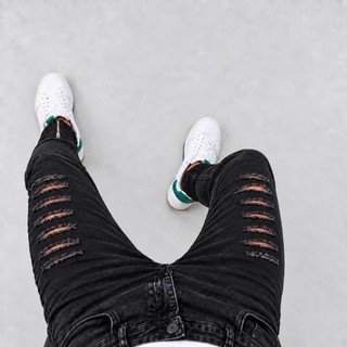 Calça Masculina  Slim Skinny Rasgada Zíper na Barra - Tendência Moda Fashion 2026