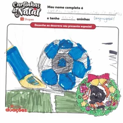 Bola de Futebol (11 a 17 Anos) - Cartinhas de Natal [5]