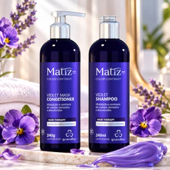 Condicionador E Shampoo Matizador para Cabelo Loiro ou grisalho 240 Ml grandha