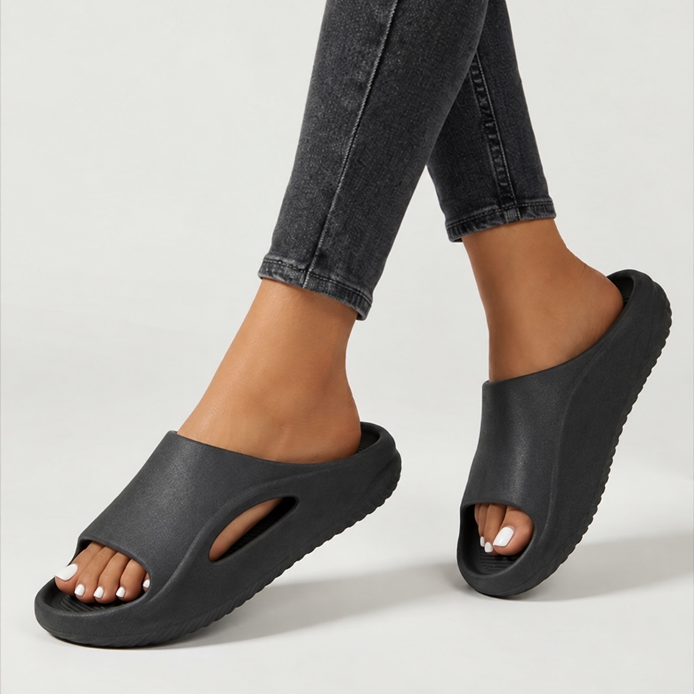 Papete Feminina Slide Flatform Chinelo Anatômico Confortável Leve Solado Antiderrapante Ref: 369