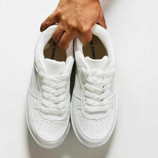 Tênis Casual Feminino Branco Plataforma Leve Confortável