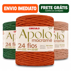Barbante Macrame 24 fios Circulo Apolo Escolha sua Cor