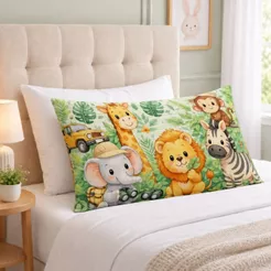 Fronha Infantil Estampada 50x70 Micropercal Envelope Travesseiro Quarto