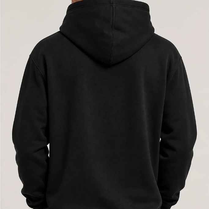 Blusa Moletom Canguru Confortável Polo Wear Preto — imagem 2 de 2