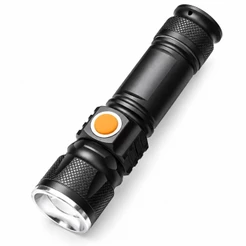 Mini Lanterna Tática Militar Longo Alcance T6 LED Recarregável
