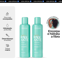 Kit Shampoo e Condicionador Limpeza Profunda Hidratação e Encorpamento dos Fios - Aura Radiante