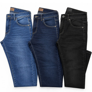 Kit 3 Calça Jeans Masculina Slim com Elastano > Qualidade Premium
