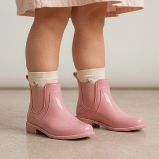 Bota Infantil Galocha Meninas e Meninos Escola Passeio Chuva Impermeável Injetado PVC