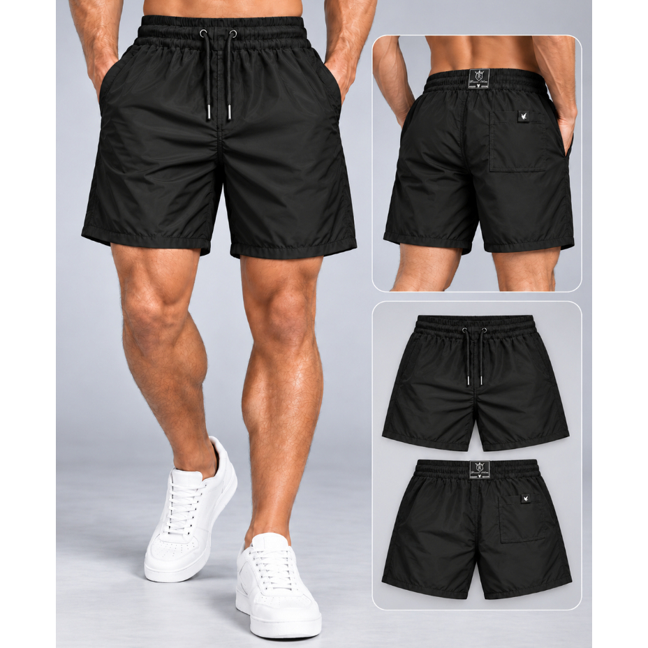 Bermuda Mauricinho Masculina Tactel Elastano Verão Praia Academia Piscina Casual