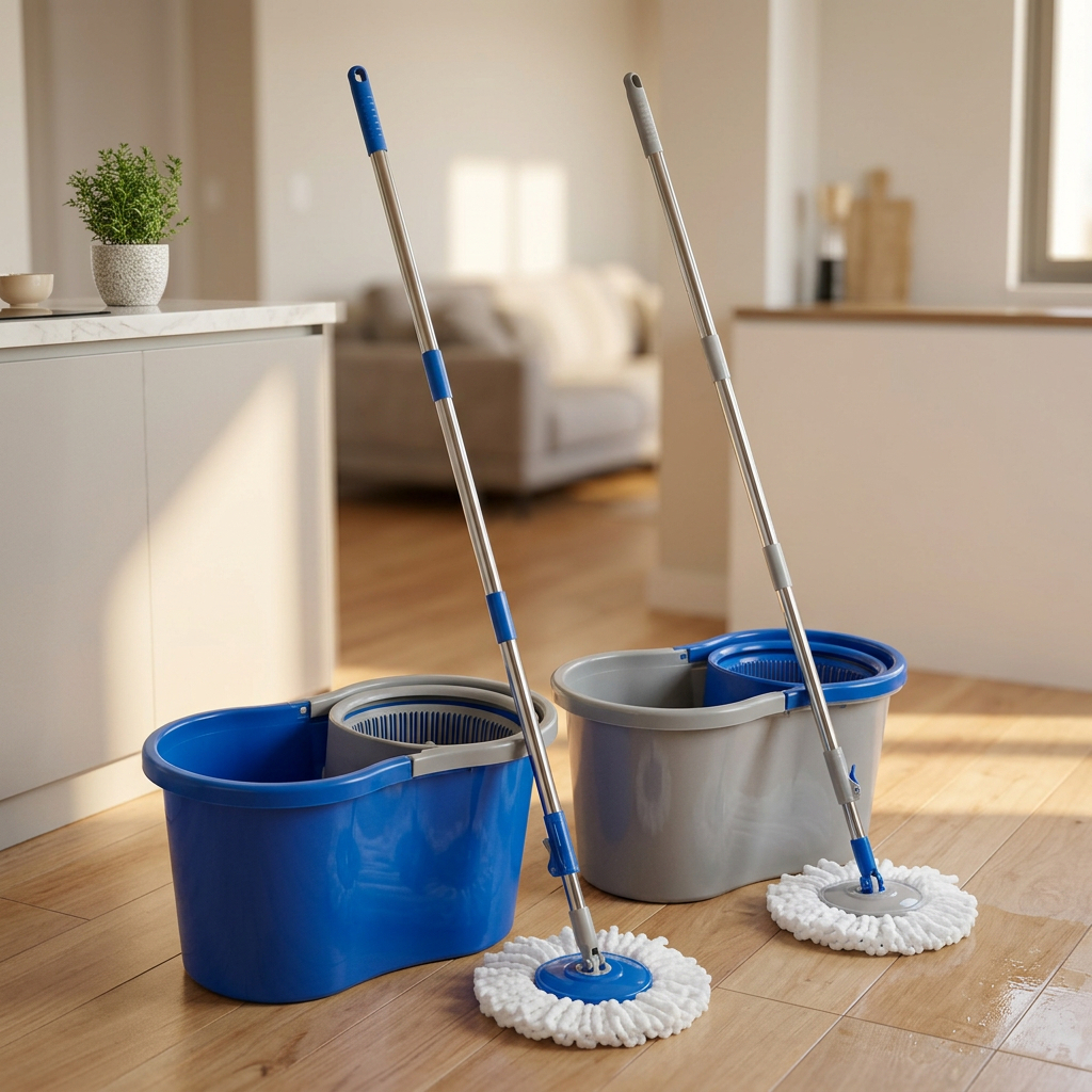 🧹 Mop Giratório Balde Duplo 360° Limpeza Eficaz Sortido - Refil Esfregão Facil Substituir