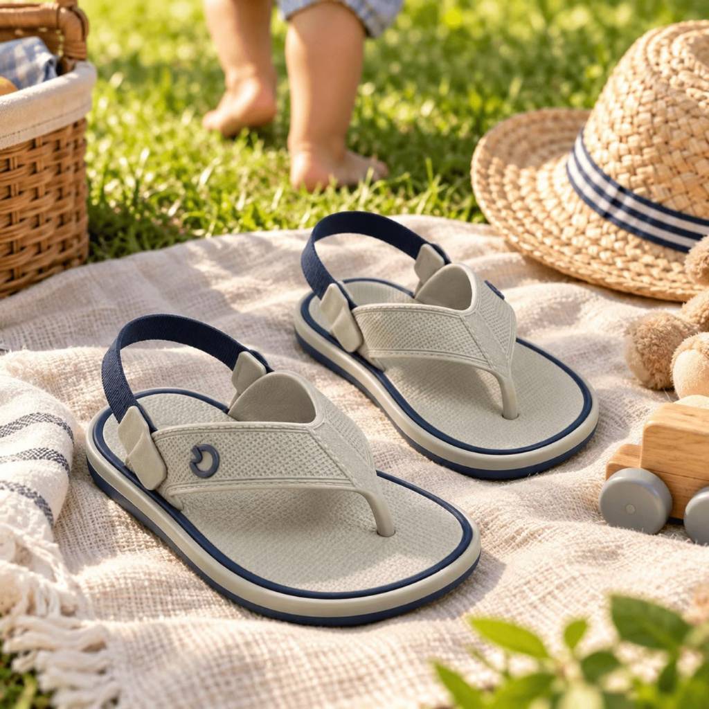 Sandália Infantil Baby Menino Antiderrapante Macia e Leve com Elastico