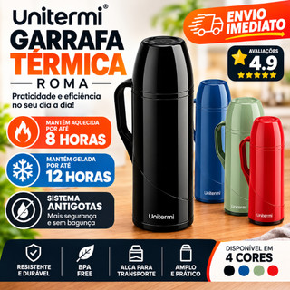 Garrafa Térmica Café Roma P/ Chá Café Chimarrão Unitermi