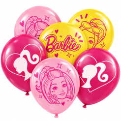 25~125 BALÃO BEXIGA FESTA BARBIE n°9 FESTCOLOR (CHOCO)