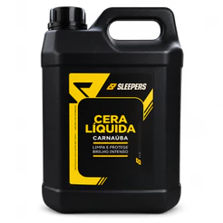 Cera Líquida Automotiva com Carnaúba Sleepers 5 Litros Brilho Intenso e Proteção para Pintura do Carro