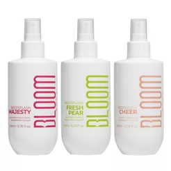 Kit Bloom 3X Body Splash Majesty, Fresh Pear e Cheer 200ml Desodorante Colônia Floral Feminino