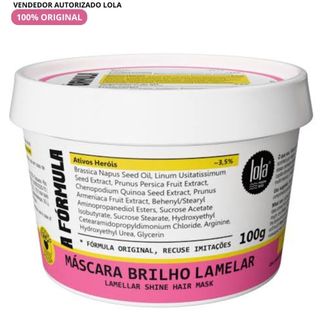 A Fórmula Máscara Lola from Rio Brilho Lamelar pote 100g