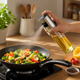2 Spray Pulverizador Vidro Borrifador Azeite Vinagreessenciais De Cozinha Promoções