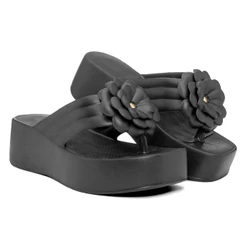 Chinelo slide nuvem Feminino Plataforma Salto Super Leve e extra Macio em EVA verão praia dia a dia