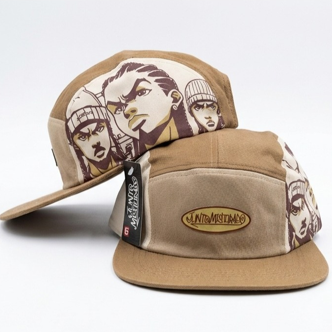 Boné Five Panel, Etreetwear,  Estiloso,  Divertido, Skate, Hip Hop, Aba Reta Ajustavel Unissex JM