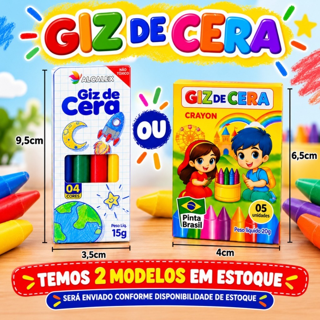 Kit 6 Massinha Modelar + 6 Bolha Sabão + 6 Giz Cera + 12 Corta + 6 Colorir/Atividades Lembrancinha Infantil — imagem 2 de 2