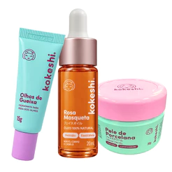 Kit Renovadores Kokeshi Pele Porcelana Óleo de Rosa Mosqueta