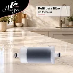 Refil Vela Pró Saúde para Filtro de Torneira com Carvão Ativado e Encaixe de Pressão | Eletro Maju