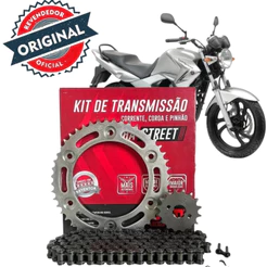 Kit Transmissão tração moto Did COM Retentor Ys 250 Fazer 2005 A 2017 original completo
