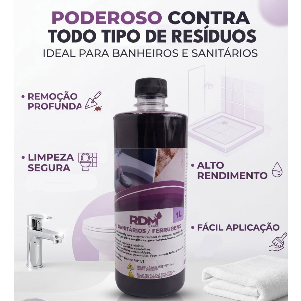 Renova Sanitários Detergente Limpador Original RDM 500ML