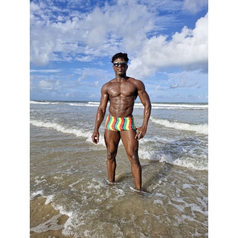 Sunga Confort Jamaica listras verticais